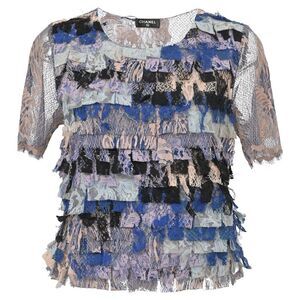 Chanel Paris-Seoul Lace Top in Multicolor Cotton